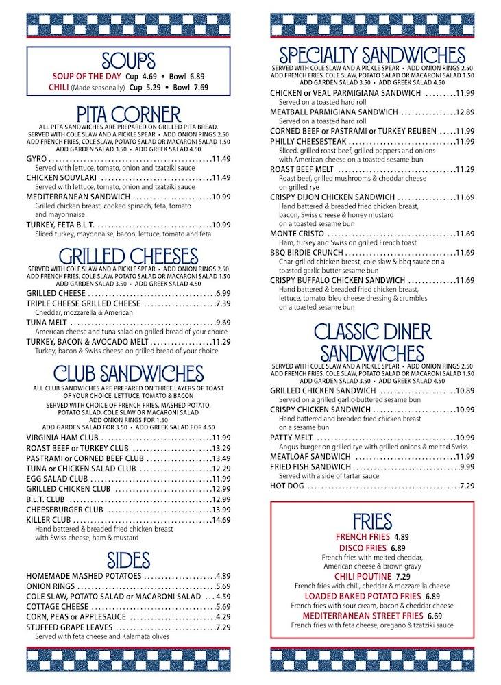Bob's Restaurant Menu image 2