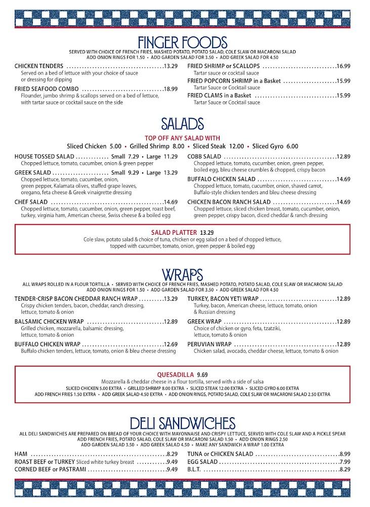 Bob's Restaurant Menu image 3