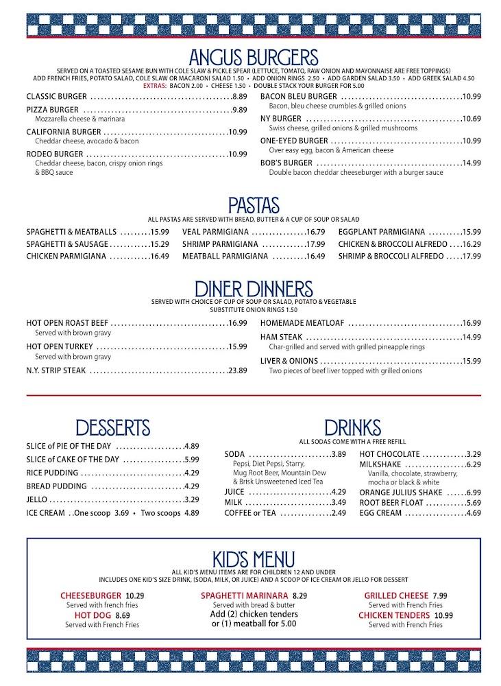 Bob's Restaurant Menu image 4